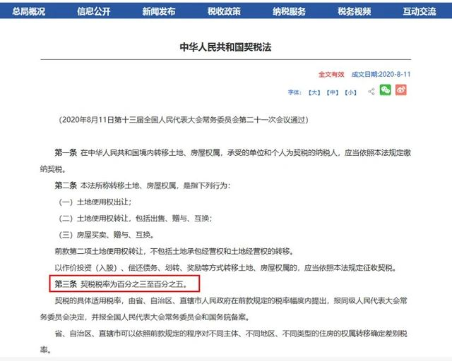 《契稅法》來(lái)了！契稅最低稅率3%一5%，首套3%二套5%，今年不買房，明年悔斷腸！